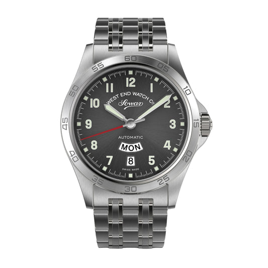 West End Sowar 2000 39mm Automatic Gents Watch Anthracite Dial