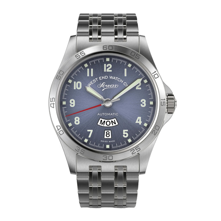 West End Sowar 2000 39mm Automatic Gents Watch Blue Dial
