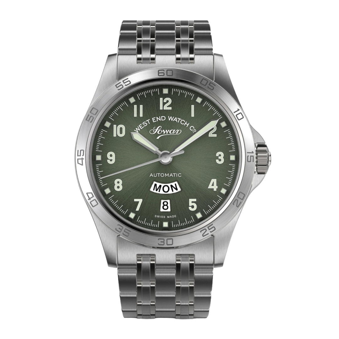 West End Sowar 2000 39mm Automatic Gents Watch Green Dial