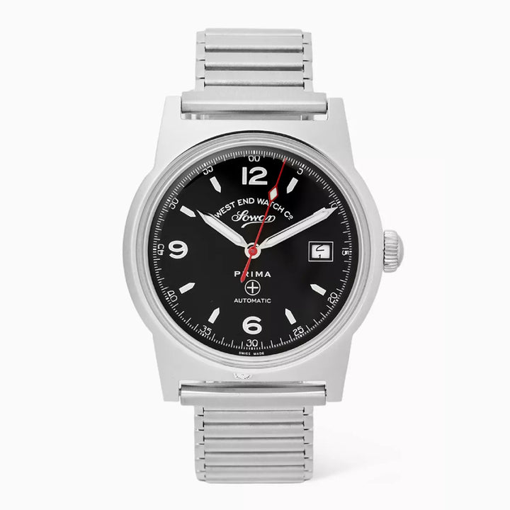 West End New 8152 Automatic Stainless Steel 39mm Gents Watch Black Dial