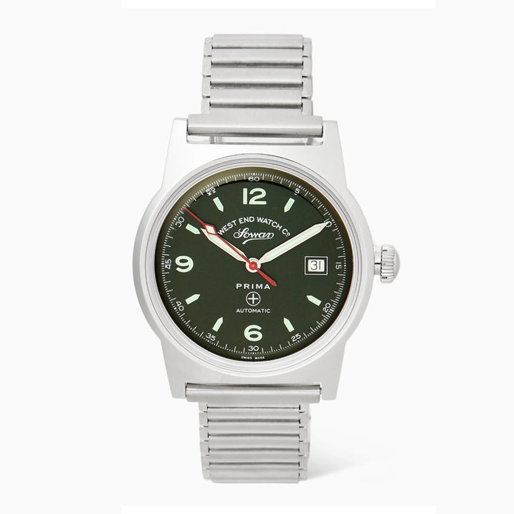 West End New 8152 Automatic Stainless Steel 39mm Gents Watch Green Dial