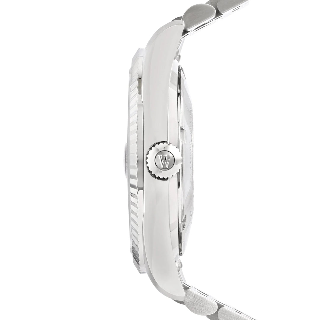 West End Men's Silver Tone Case Rhuthenium Dial Automatic Watch