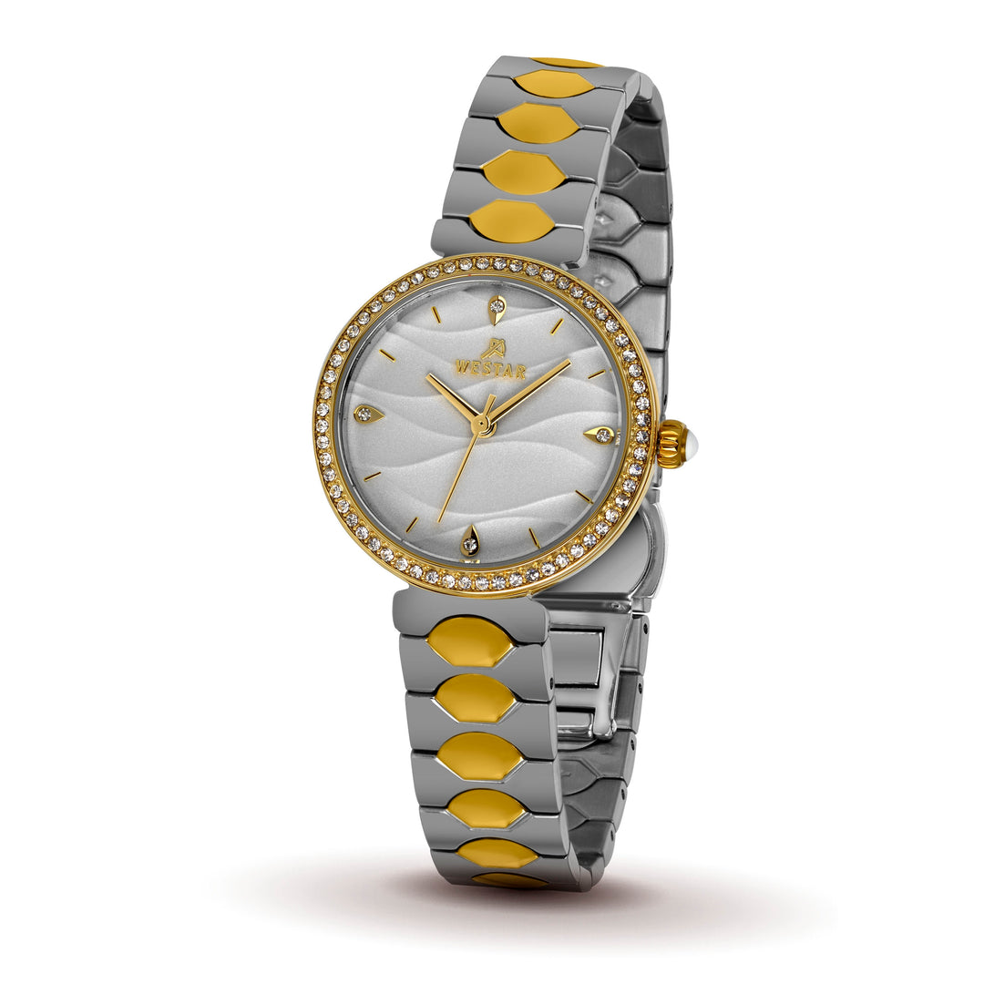 Westar Ornate Ladies Silver Dial 27.5 mm Quartz Watch