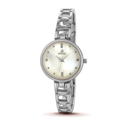 Westar Ornate Ladies Light Champange Dial 28 mm Quartz Watch