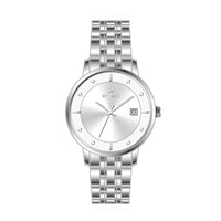 Westar Profile Ladies 30 mm Silver Dial Quartz Watch - 40256STN107