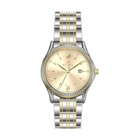 Westar Profile Ladies 34 mm Light Champagne Dial Quartz Watch - 40260CBN102