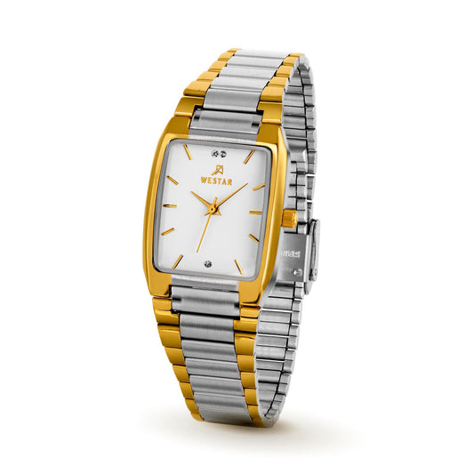 Westar Executive Unisex Watch - White Dial  - 7704CBN101