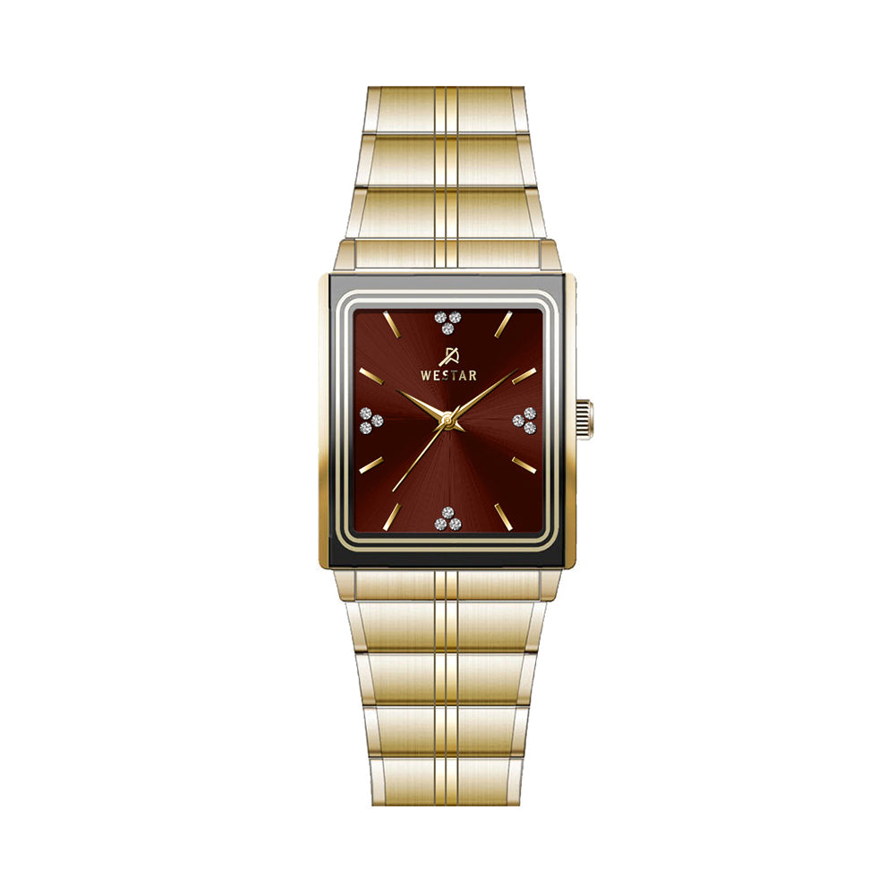Westar Executive Unisex Watch - Red Dial  - 7921GPN305