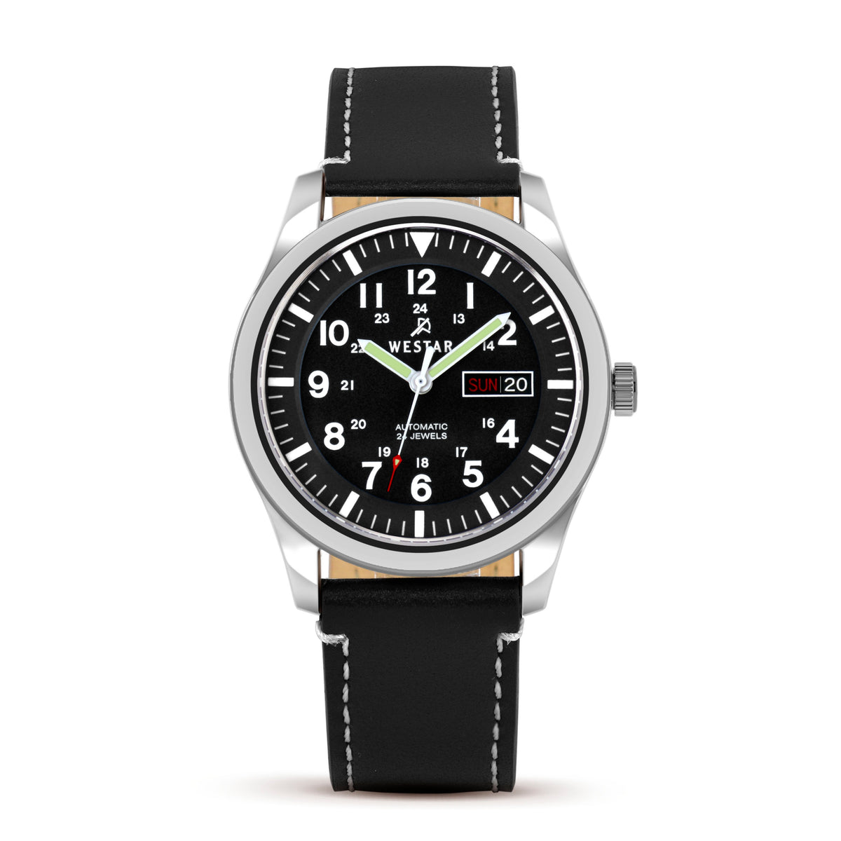 Westar Automatic Men's Black Dial 42 mm Watch - 80016STN103