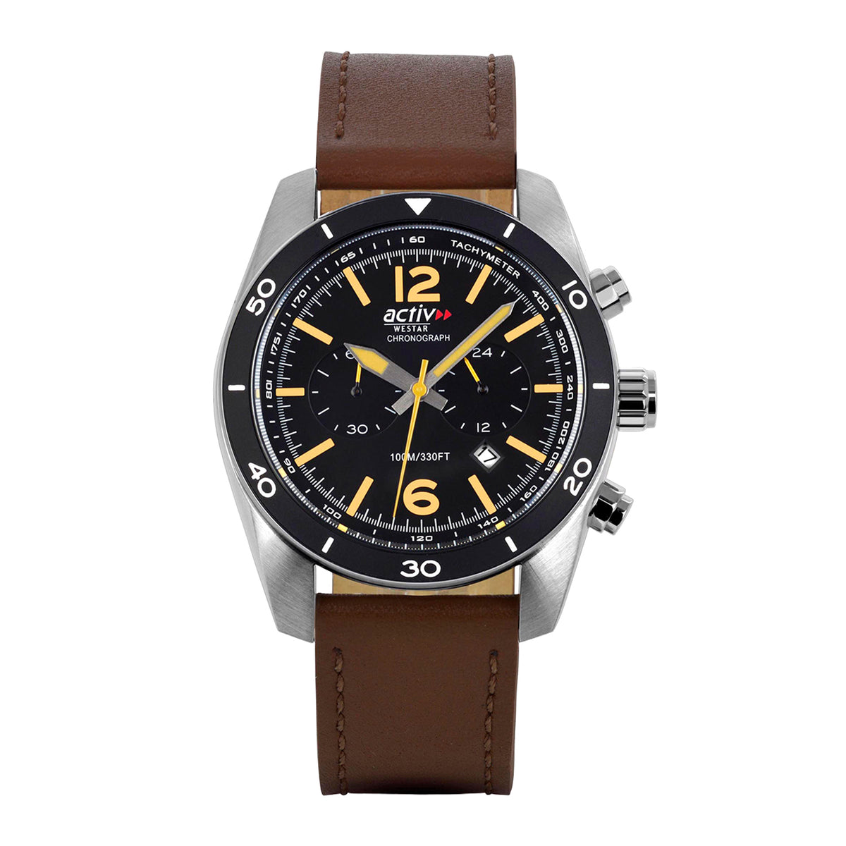 Westar Activ Gents 44 mm Black Dial Quartz Watch - 90281STN923