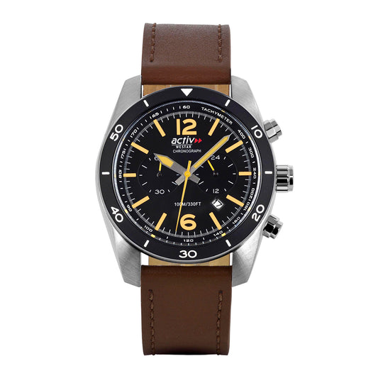Westar Activ Gents 44 mm Black Dial Quartz Watch - 90281STN923