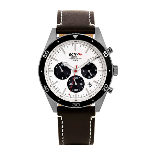 Westar Activ Gents 43 mm Silver Dial Quartz Watch