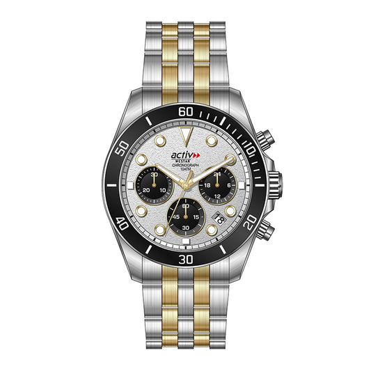 Westar Activ Gents 42.5 mm Silver Dial Quartz Watch