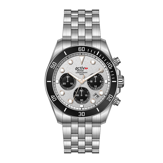 Westar Activ Gents 42.5 mm Silver Dial Quartz Watch