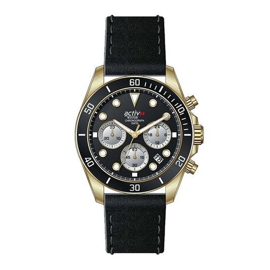 Westar Activ Gents 42.5 mm Black Dial Quartz Watch