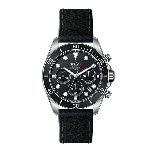 Westar Activ Gents 42.5 mm Black Dial Quartz Watch