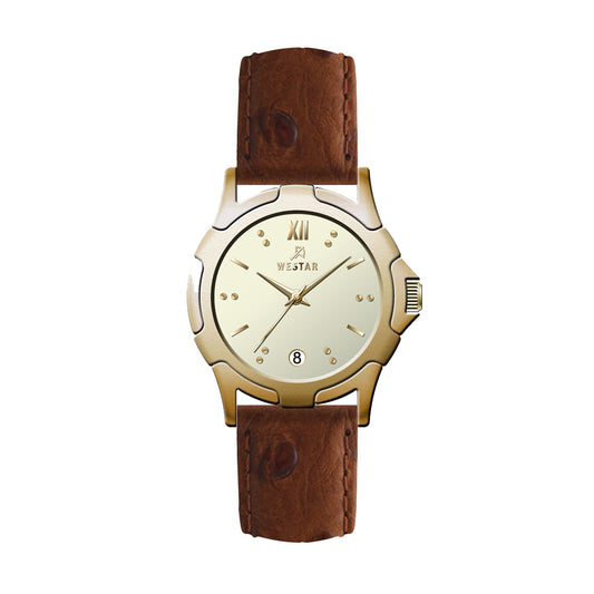 Westar Executive Unisex Watch - Light Champagne Dial  - 9964GPN102