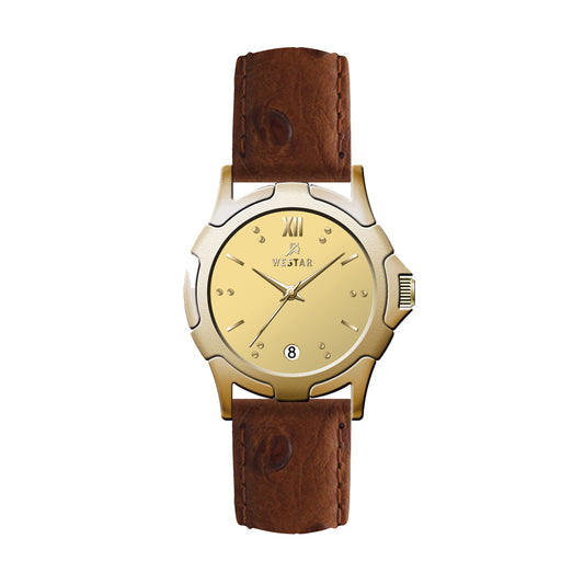 Westar Executive Unisex Watch - Dark Champagne Dial  - 9964GPN108