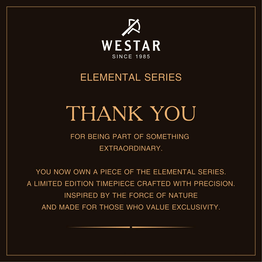 WESTAR MENS AUTOMATIC ELEMENTAL SERIES 42 MM LIMITED EDITION-100 PCS