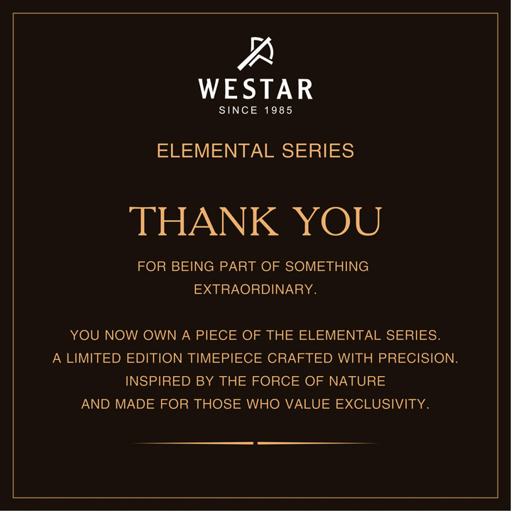WESTAR MENS AUTOMATIC ELEMENTAL SERIES 42 MM LIMITED EDITION-100 PCS