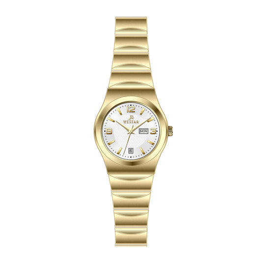 Westar Executive  Ladies White Dial Quartz Watch - EX6625GPN101