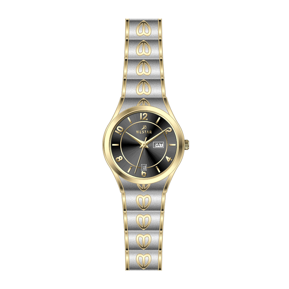 Westar Executive  Ladies Black Dial Quartz Watch - EX6635CBN103