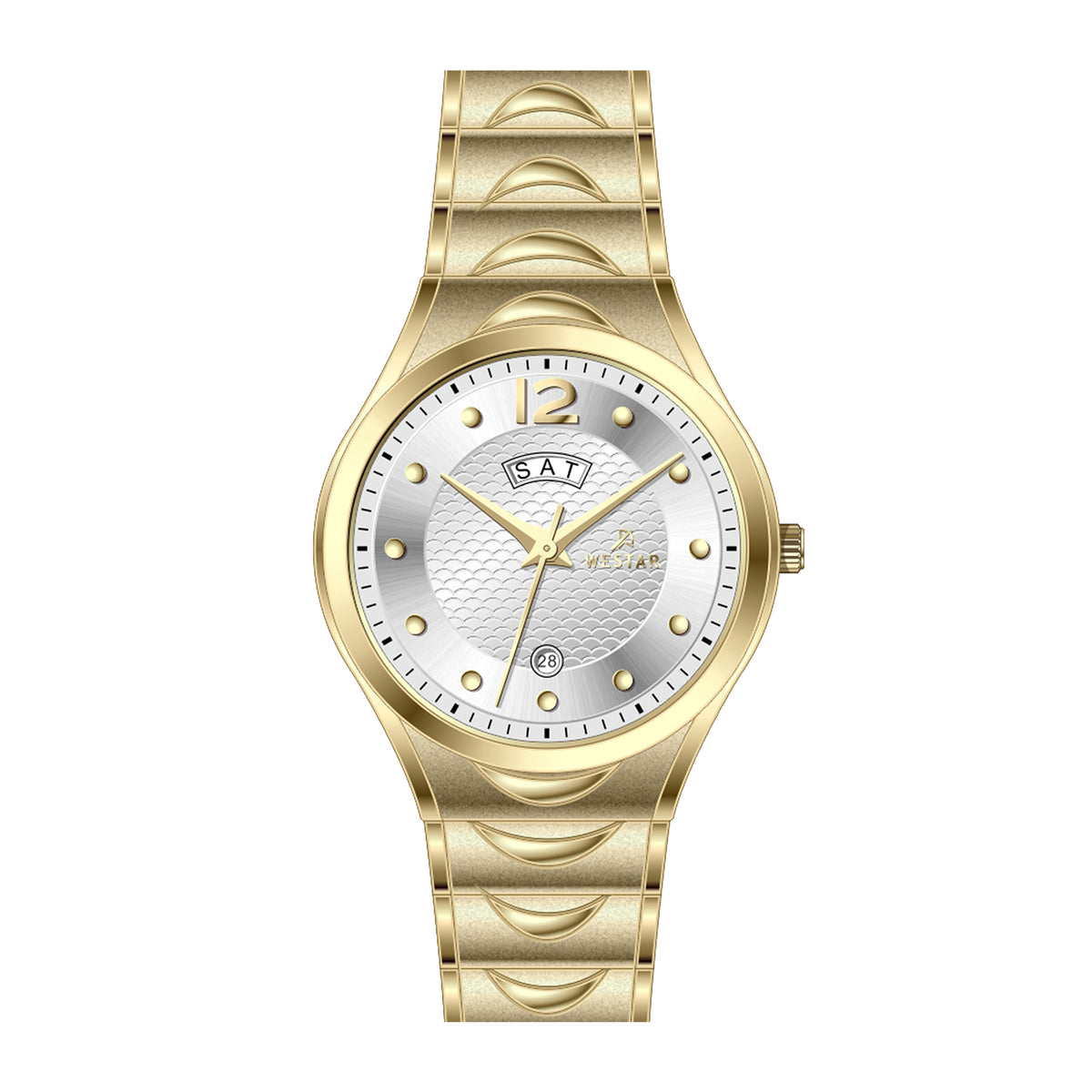 Westar Executive  Gents White Dial Quartz Watch - EX7628GPN101