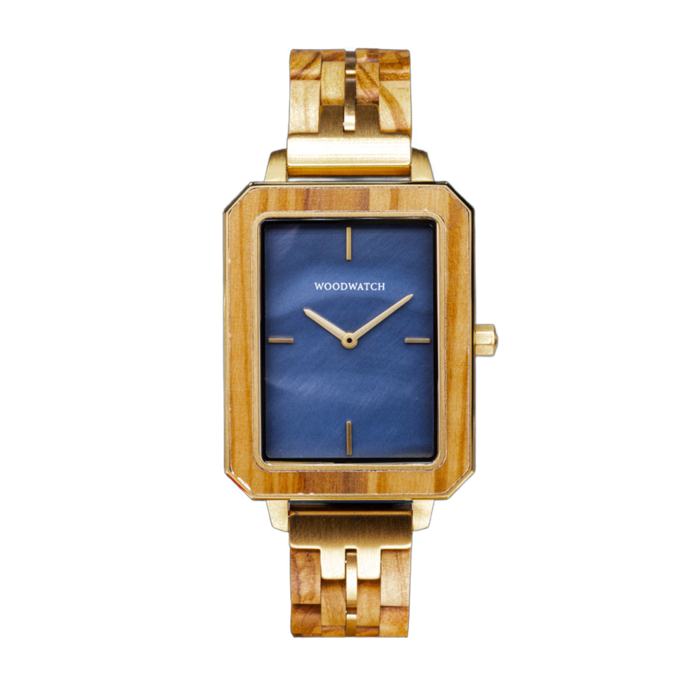 Woodwatch Women's Elegance Blue Pearl Quartz Watch