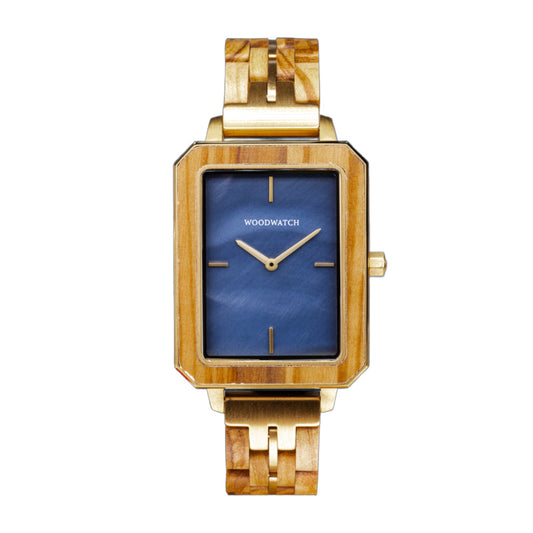 Woodwatch Women's Elegance Blue Pearl Quartz Watch