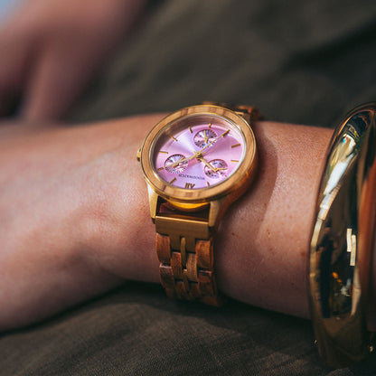 Woodwatch Women's Radiance Rose Champagne Watch