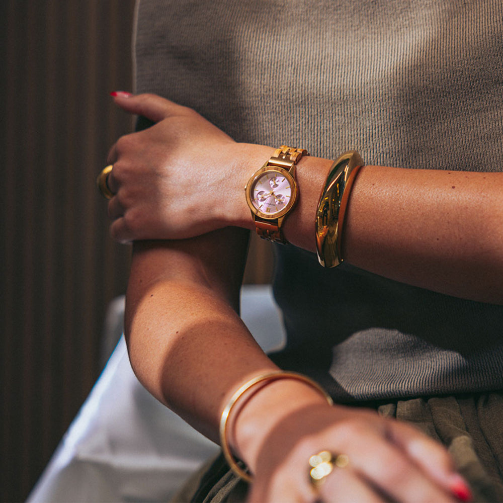 Woodwatch Women's Radiance Rose Champagne Watch