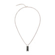 Woodwatch Women's Bracelet in Black Marble Bar Pendant and R.GOLD