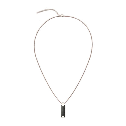 Woodwatch Women's Bracelet in Black Marble Bar Pendant and R.GOLD