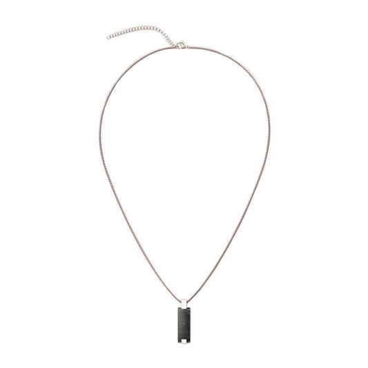 Woodwatch Women's Bracelet in Black Marble Bar Pendant and R.GOLD