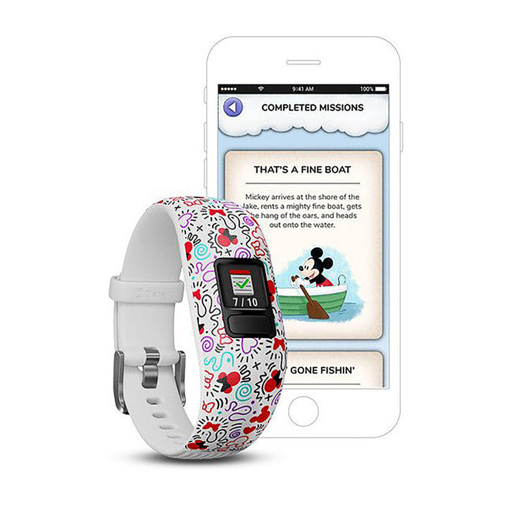 Garmin Vivofit Jr. 2 Silicone Minnie Mouse Strap Full Color Display Dial Watch - 010-01909-10