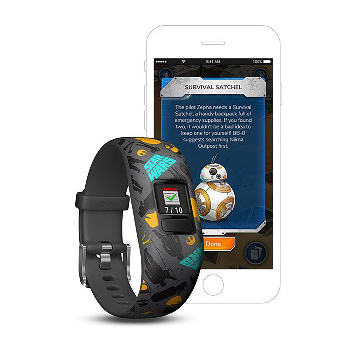 Garmin Vivofit Jr. 2 Silicone The Resistance Strap Full Color Display Dial Watch