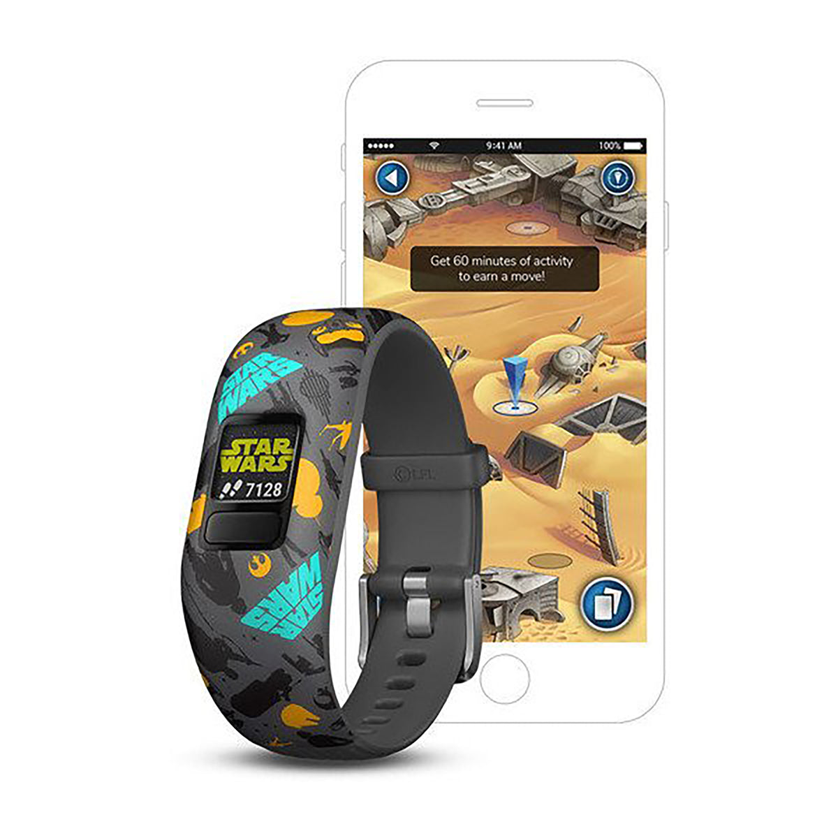 Garmin Vivofit Jr. 2 Silicone The Resistance Strap Full Color Display Dial Watch