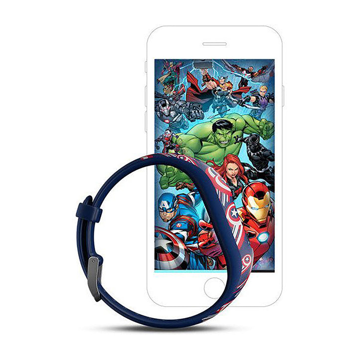 Garmin Vivofit Jr. 2 Silicone Captain America Strap Full Color Display Dial Watch - 010-01909-12
