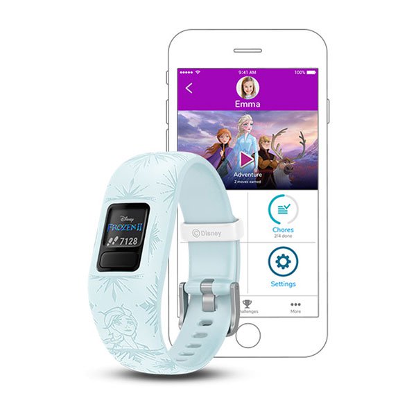 Garmin Vivofit Jr. 2 Elsa Disney Frozen 2 Full Display Dial Smart Watch - 010-01909-18