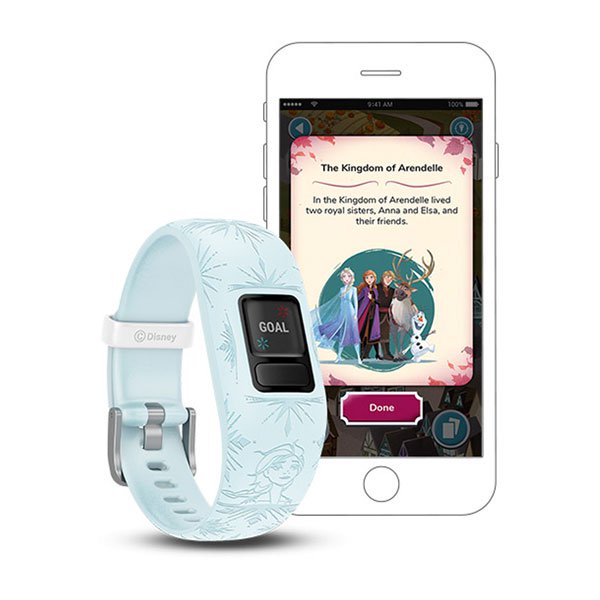 Garmin Vivofit Jr. 2 Elsa Disney Frozen 2 Full Display Dial Smart Watch - 010-01909-18