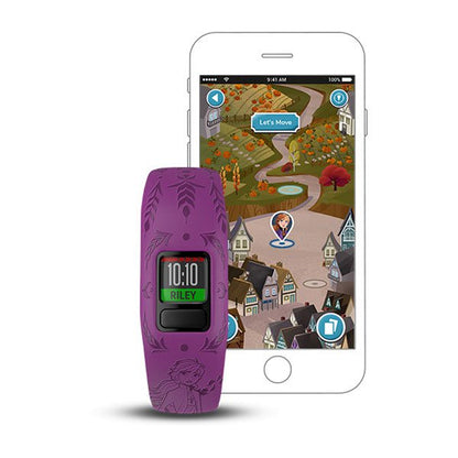 ساعة ذكية Garmin Vivofit Jr. 2 بتصميم آنا من فيلم ديزني "فروزن 2" مع شاشة كاملة