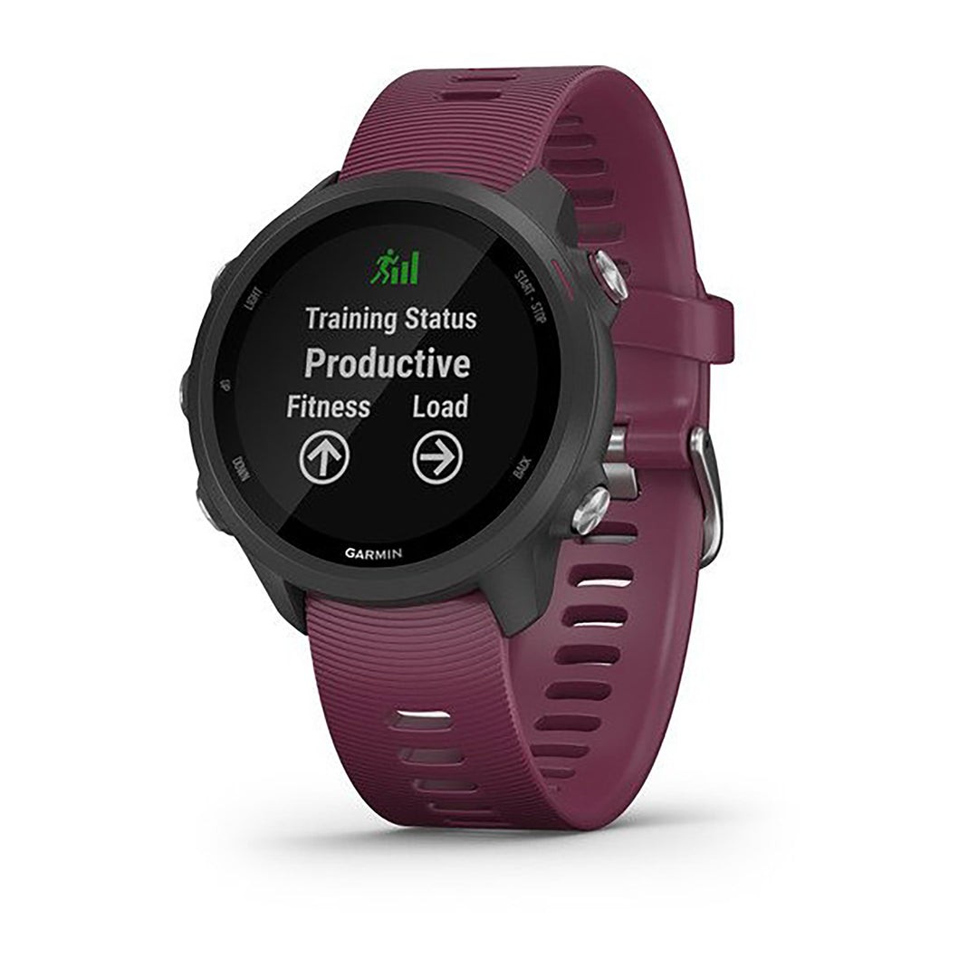 Garmin Forerunner 245 Silicone Berry Strap Full Color Display Dial Watch - 010-02120-11