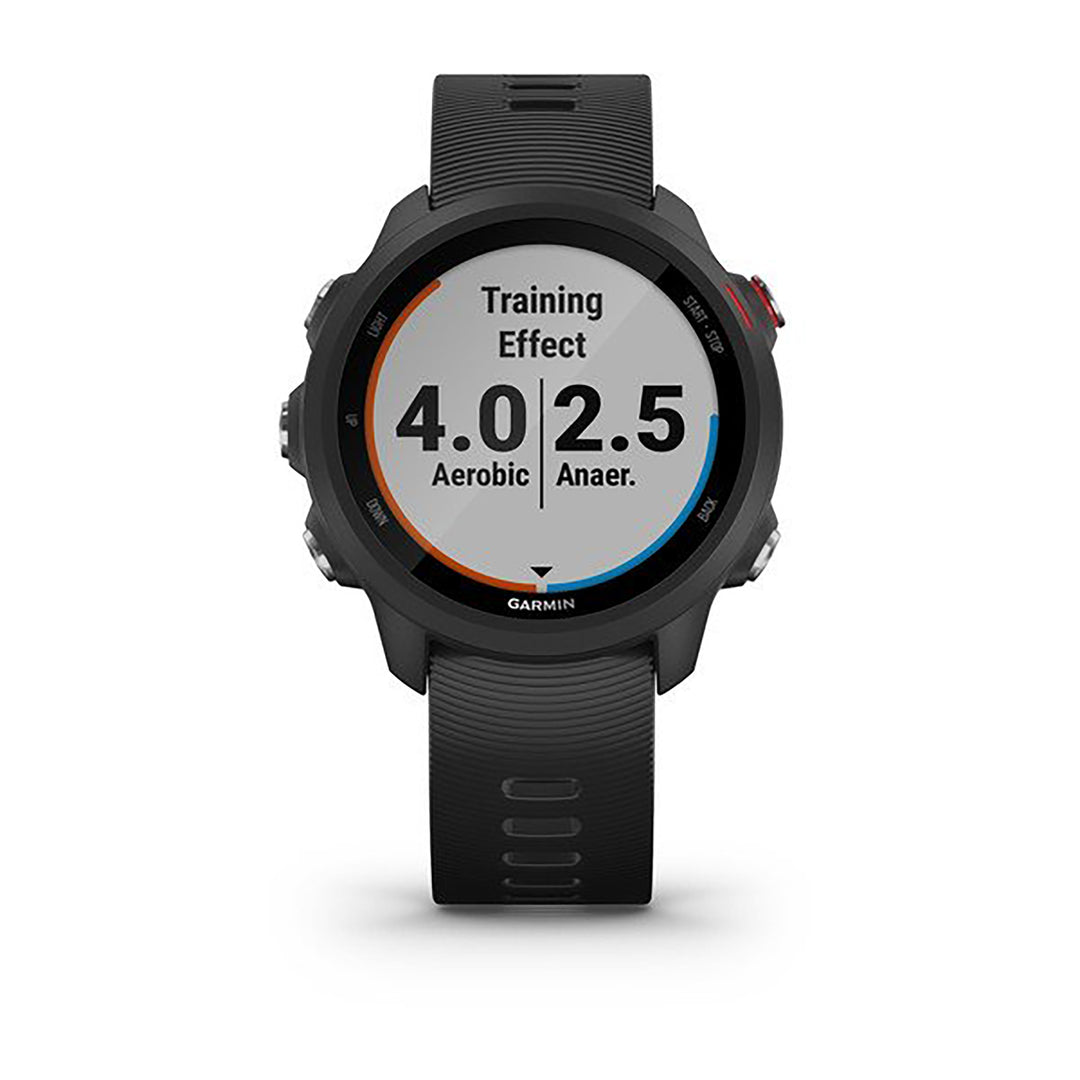 Garmin Forerunner 245 Silicone Black Strap Full Color Display Dial Watch - 010-02120-30