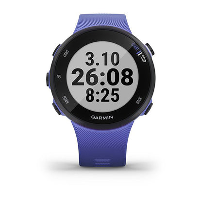 ساعة Garmin Forerunner 45S بسوار سيليكون باللون الأيرلندي وشاشة ملونة بالكامل