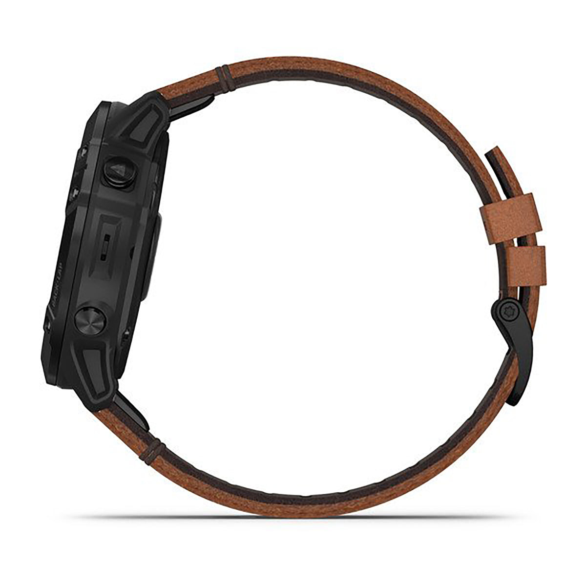 ساعة Garmin Fenix 6X Pro و Sapphire Editions بحزام جلدي بني وشاشة ملونة بالكامل