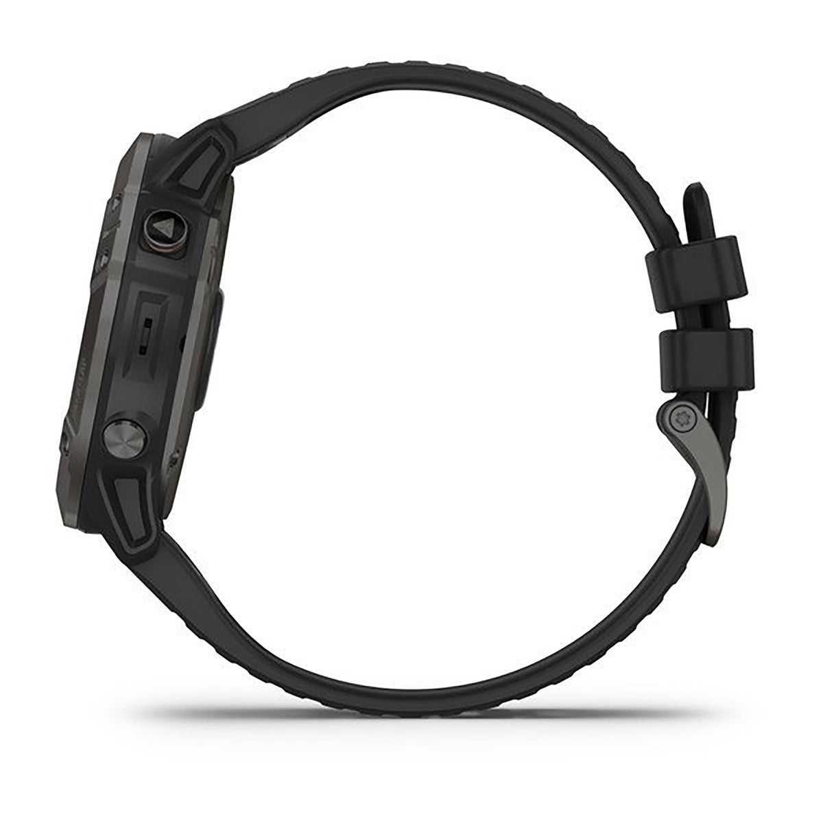 ساعة Garmin Fenix 6X Pro وSapphire Editions بشاشة ملونة كاملة وحزام سيليكون أسود