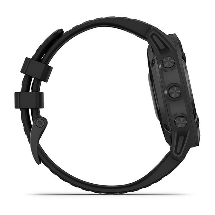 Garmin Fenix 6 Silicone Black Strap Full Color Display Dial Watch - 010-02158-02