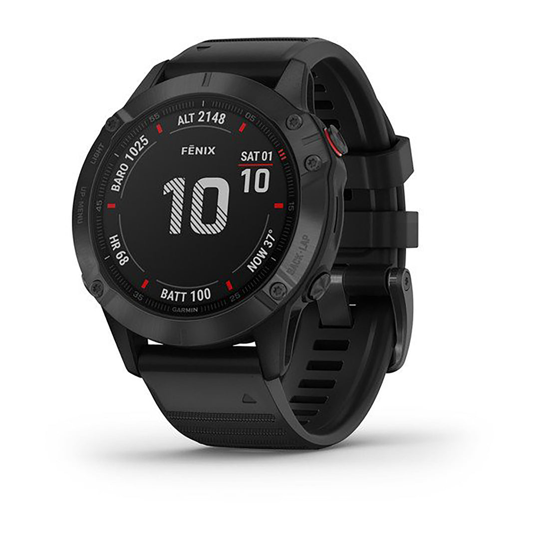 Garmin Fenix Silicone Black Strap Full Color Display Dial Watch