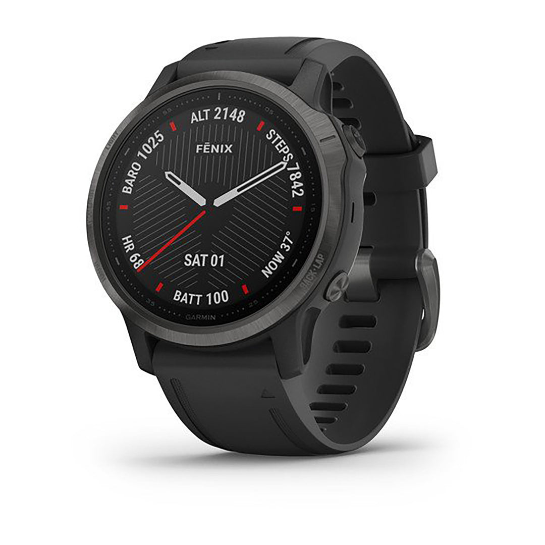 Garmin Fenix 6S Silicone Black Strap Full Color Display Dial Watch