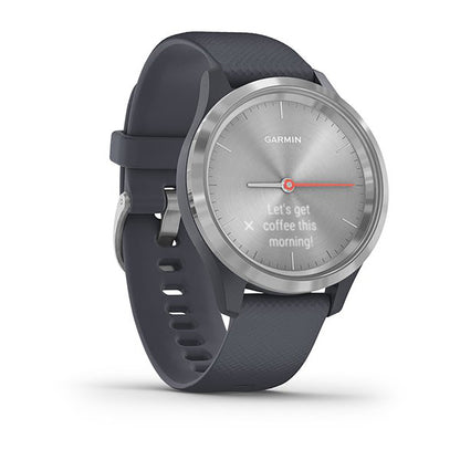 Garmin Vivomove 3S Silicone Granite Blue Strap Full Color Display Dial Watch